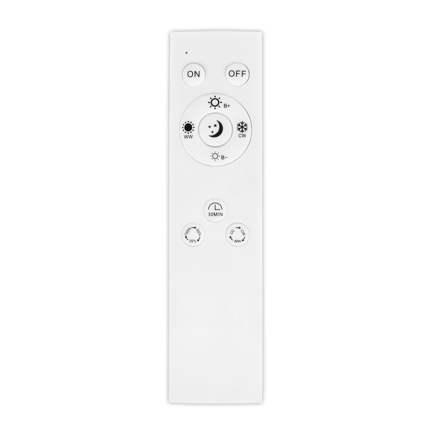 Top Light - LED Stmievateľné stropné prisadené závesné svietidlo OVAL LED/36W/230V 3000-6500K čierna + diaľkové ovládanie