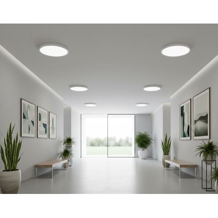 Top Light - LED stropné svietidlo s pohybovým senzorom REVIT LED/12/18/24W/230V 3000/4000/6500K pr. 30 cm biela