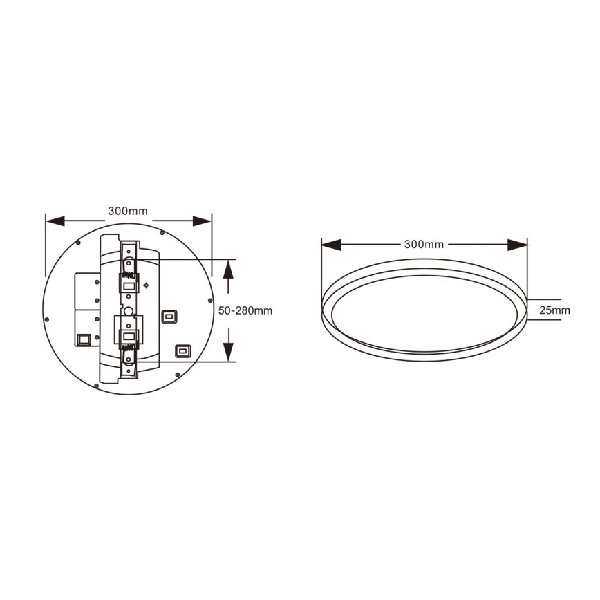 Top Light - LED stropné svietidlo s pohybovým senzorom REVIT LED/12/18/24W/230V 3000/4000/6500K pr. 30 cm biela