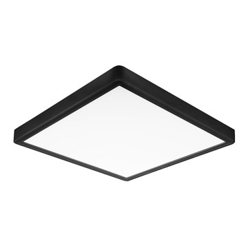 Top Light - LED Stropné svietidlo REVIT LED/24W/230V 3000/4000/6500K 30x30 cm čierna