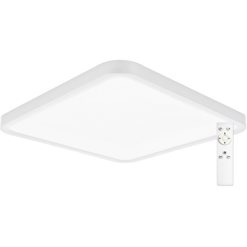 Top Light - LED Stmievateľné stropné svietidlo REVIT LED/36W/230V 3000-6500K 40x40 cm biela + diaľkové ovládanie