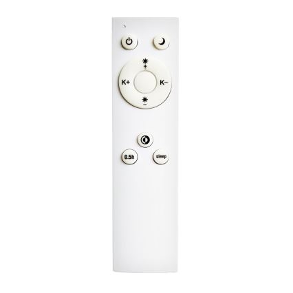 Top Light - LED Stmievateľné stropné svietidlo REVIT LED/50W/230V 3000-6500K 50x50 cm čierna + diaľkové ovládanie