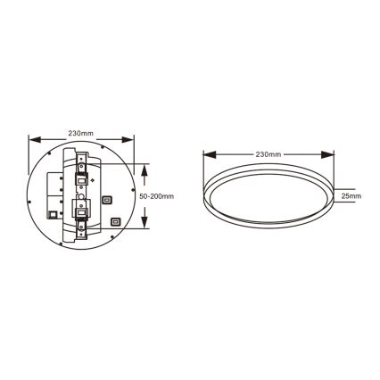 Top Light - LED stropné svietidlo s pohybovým senzorom REVIT LED/9/12/18W/230V 3000/4000/6500K pr. 23 cm biela