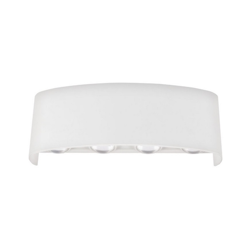 Top Light - LED Vonkajšie nástenné svietidlo RAY B LED/8W/230V IP44 4000K biela