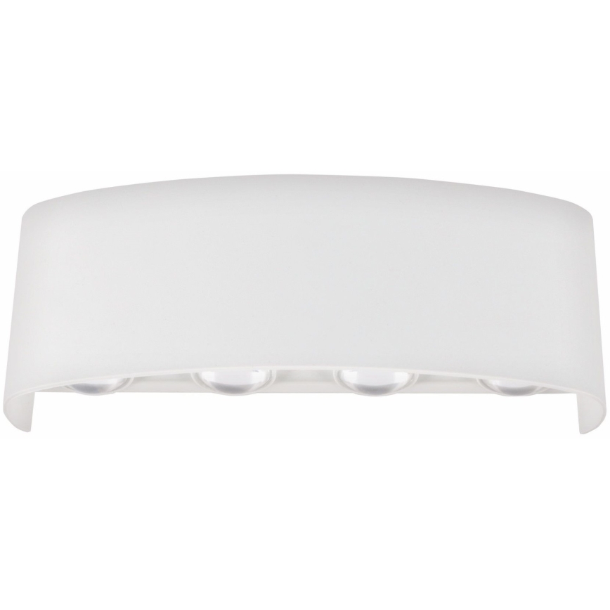 Top Light - LED Vonkajšie nástenné svietidlo RAY B LED/8W/230V IP44 4000K biela