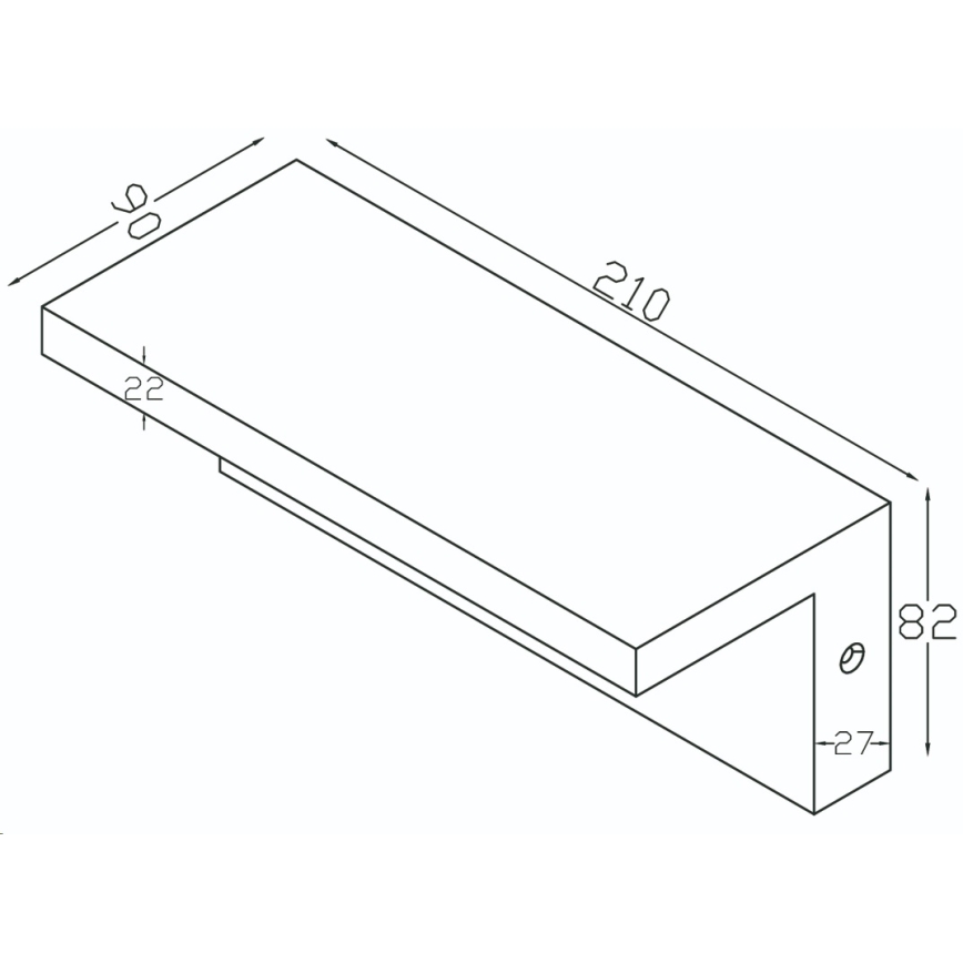 Top Light - LED Vonkajšie nástenné svietidlo so senzorom ELON LED/10W/230V 4000K IP54