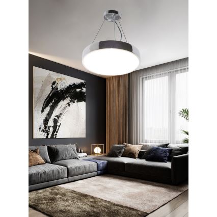 Top Light Metal 40CRZ RC - LED Stmievateľný luster na lanku METAL LED/51W/230V lesklý chróm + diaľkové ovládanie