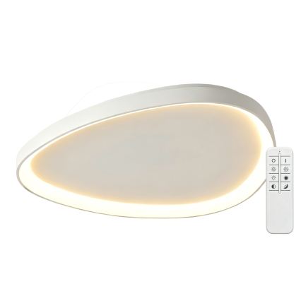 Top Light - LED Stmievateľné stropné svietidlo ECLIPSE LED/55W/230V 3000-6500K pr. 60 cm biela + diaľkové ovládanie