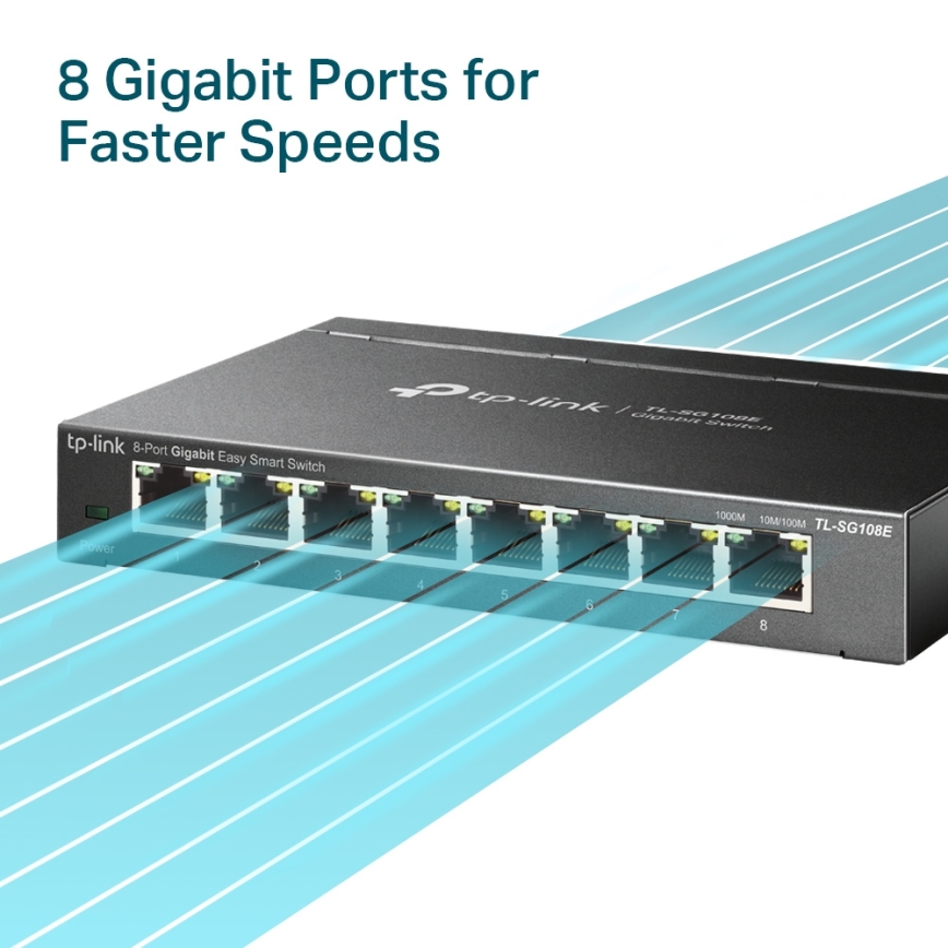 TP-Link - 8-portový gigabitový Easy Smart switch