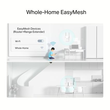 TP-Link - Bezdrôtový dvojpásmový gigabitový 5 GHz router Archer NX200 Wi-Fi