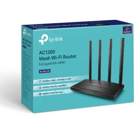 TP-Link - Bezdrôtový gigabitový MU-MIMO router Archer C6 V3.2 Wi-Fi