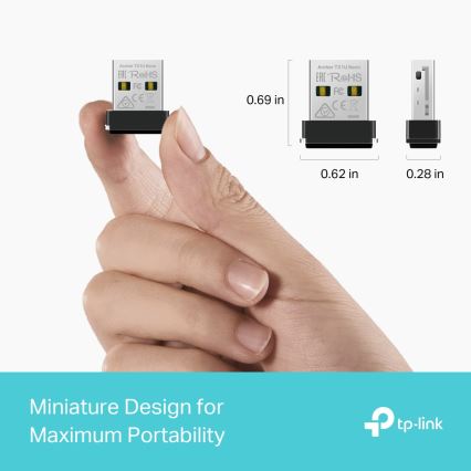 TP-Link - Bezdrôtový Wi-Fi 6 USB nano adaptér Archer TX1U Nano
