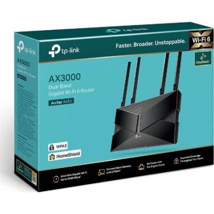 TP-Link - Dvojpásmový gigabitový Wi-Fi 6 smerovač Archer AX53