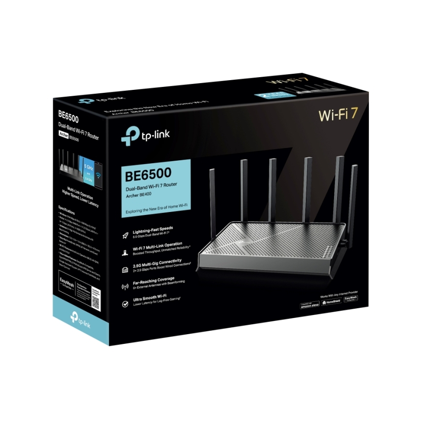 TP-Link - Dvojpásmový router Wi‑Fi 7 Archer BE400
