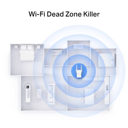 TP-Link - Dvojpásmový Wi‑Fi 6 rozširovač RE705X