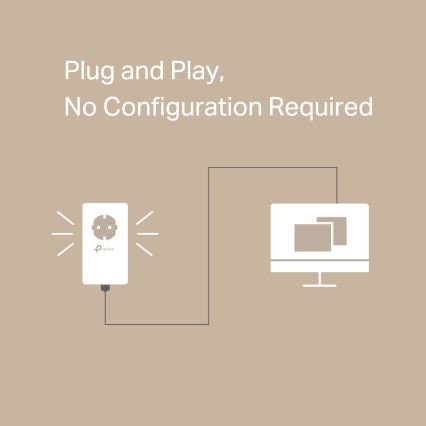 TP-Link - Gigabitová Powerline štartovacia sada s priechodnou zásuvkou