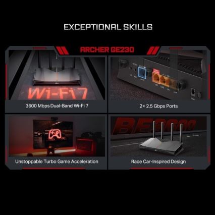TP-Link - Herný dvojpásmový Wi-Fi 7 router