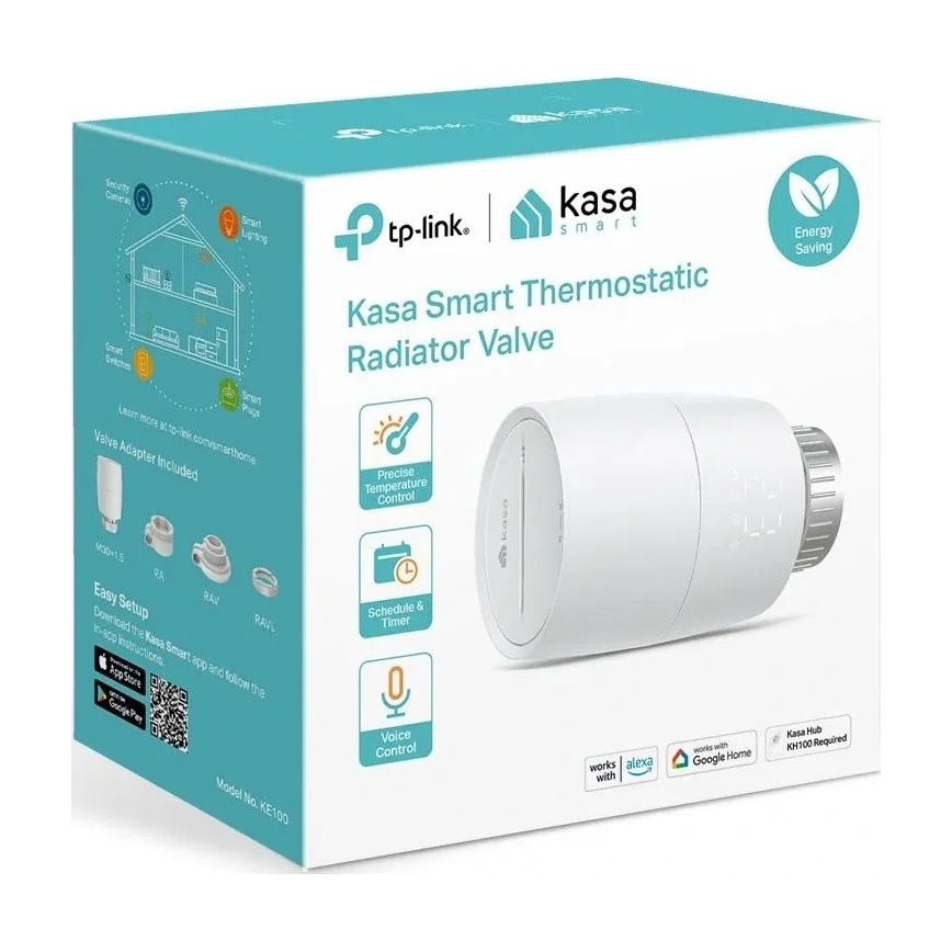 TP-Link - Inteligentná termostatická hlavica s LCD displejom 2xAA Tuya