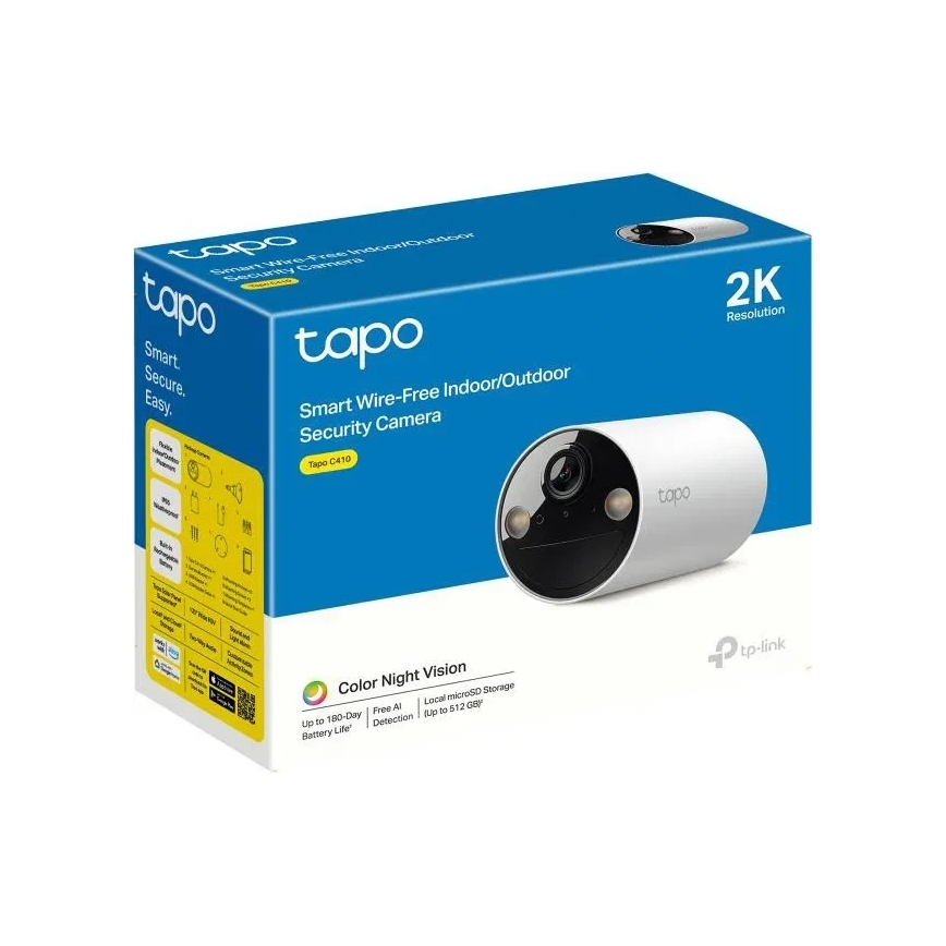 TP-Link - Inteligentná vonkajšia kamera IP65 so Wi‑Fi a podporou Tuya