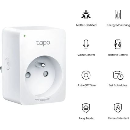 TP-Link - Inteligentná zásuvka E MATTER 3680W Wi-Fi