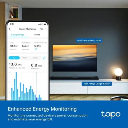 TP-Link - Inteligentná zásuvka E MATTER 3680W Wi-Fi