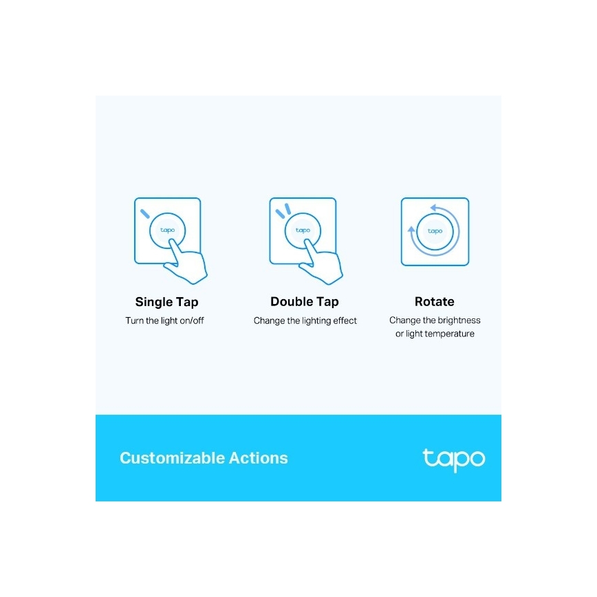 TP-Link - Inteligentný dotykový stmievač 1xCR2032 Wi-Fi