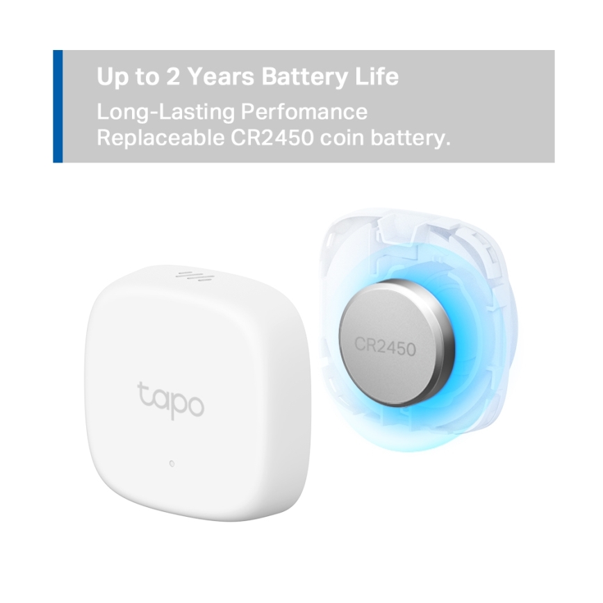 TP-Link - Inteligentný senzor na meranie teploty a vlhkosti 1xCR2450 Wi-Fi