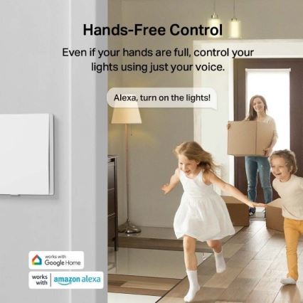 TP-Link - Inteligentný svetelný vypínač 2xAAA Wi-Fi