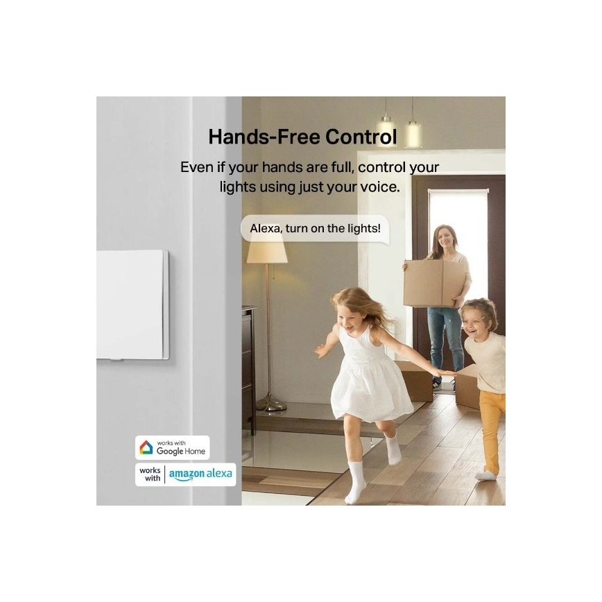 TP-Link - Inteligentný svetelný vypínač 2xAAA Wi-Fi