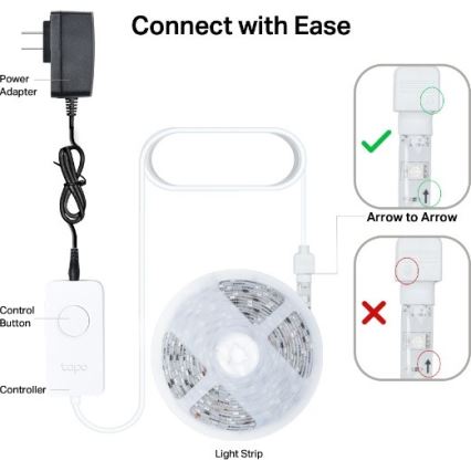 TP-Link - LED RGBW Stmievateľný pásik 5 m LED/13W/230V Wi-Fi