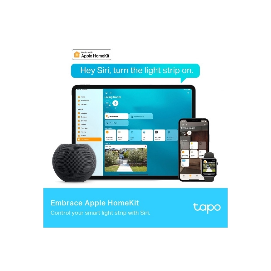 TP-Link - LED RGBW stmievateľný pásik 5 m LED/24W/230V Wi-Fi