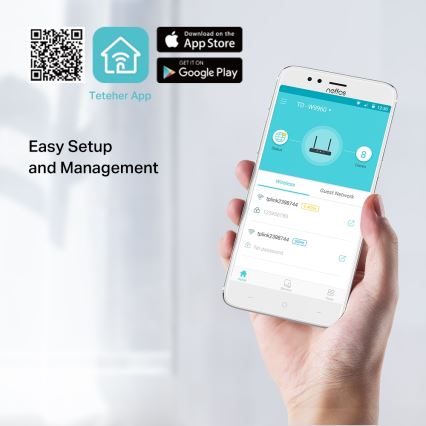 TP-Link - Modem a smerovač 300 Mbps Bezdrôtový N VDSL/ADSL TD-W9960 Wi-Fi