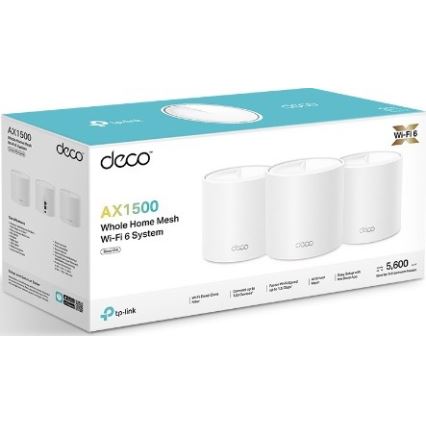 TP-Link - Sada 3× Wi‑Fi 6 mesh systém pre celú domácnosť Deco X10