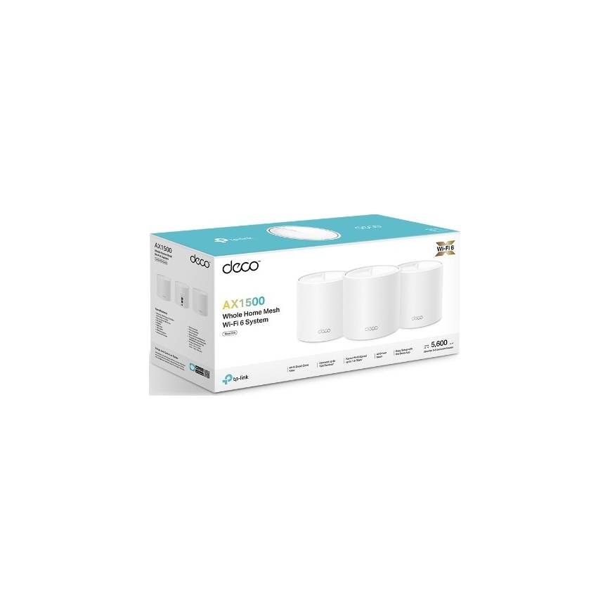 TP-Link - Sada 3× Wi‑Fi 6 mesh systém pre celú domácnosť Deco X10