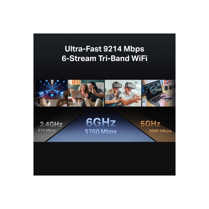 TP-Link - Trojpásmový Wi-Fi 7 smerovač Archer BE550