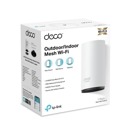 TP-Link - vonkajší/vnútorný meshový systém s Wi-Fi 6 Deco X50-Outdoor