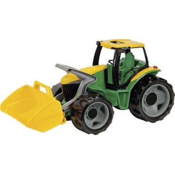 Traktor s lyžicou 65 cm, zelený/žltý