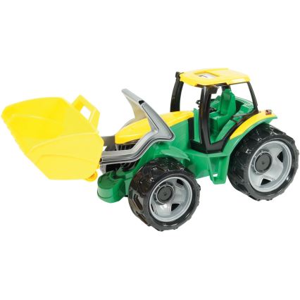 Traktor s lyžicou 65 cm, zelený/žltý