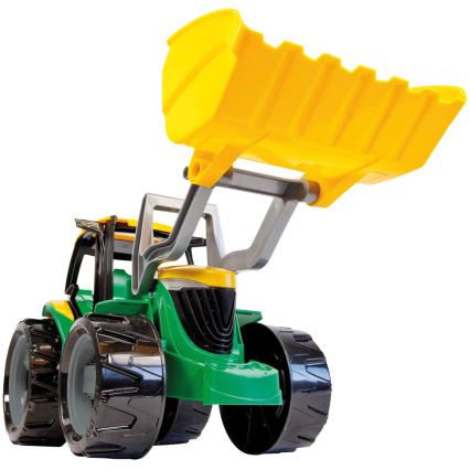 Traktor s lyžicou 65 cm, zelený/žltý