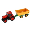 Traktor Zetor s valníkom, napájaný 2× AA batériami a vybavený diaľkovým ovládaním