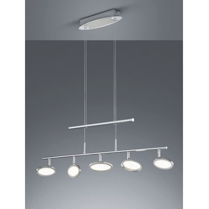 Trio - LED Luster na lanku DUELLANT 5xLED/4,3W/230V