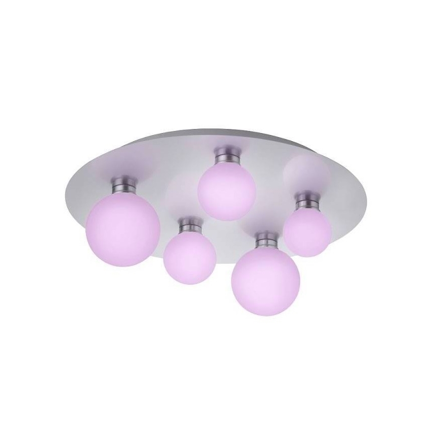 Trio - LED RGB Stmievateľné stropné svietidlo DICAPO 5xLED/3W/230V 3000-5000K + diaľkové ovládanie