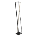 Trio - LED Stmievateľná stojaca lampa EDGE LED/26W/230V 2300/3000/4000K čierna/zlatá