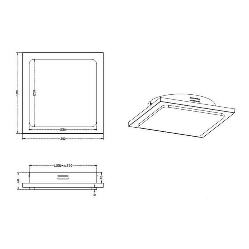 TRIO - LED Stmievateľné stropné svietidlo DENVER LED/20W/230V patina