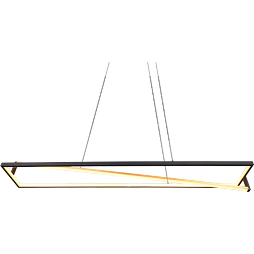 Trio - LED stmievateľný luster na lane EDGE LED/35W/230V 2300/3000/4000K čierna/zlatá