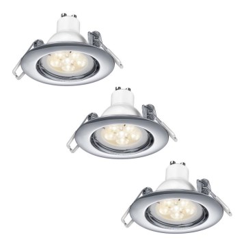 TRIO - SADA 3x LED Stmievateľné podhľadové svietidlo 1xGU10/5,5W/230V