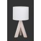 TRIO - Stolná lampa GING 1xE14/40W/230W biela