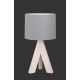 TRIO - Stolná lampa GING 1xE14/40W/230W šedá