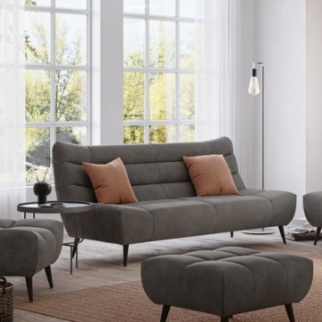 Trojmiestná pohovka ALBA sivá