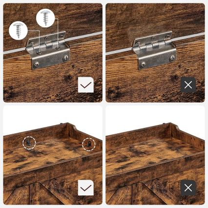 Truhla TOVIAN hnedá